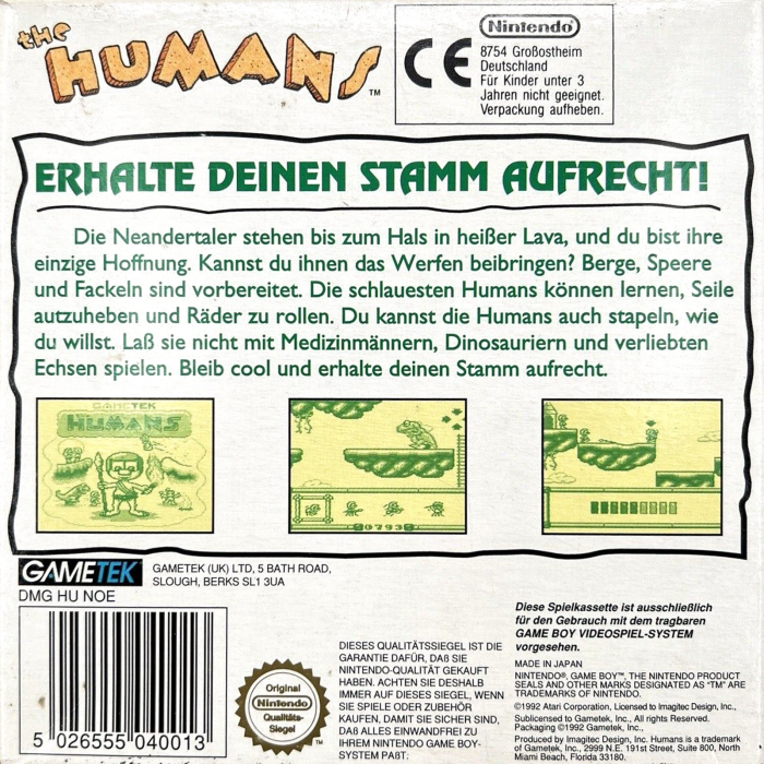The Humans — box-2D-back (DE)