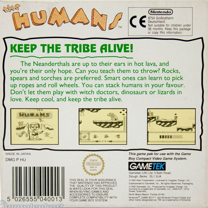 The Humans — box-2D-back (EU)