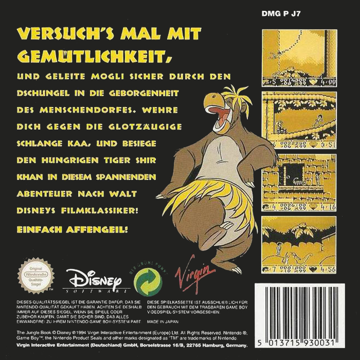 Jungle Book, The — box-2D-back (DE)