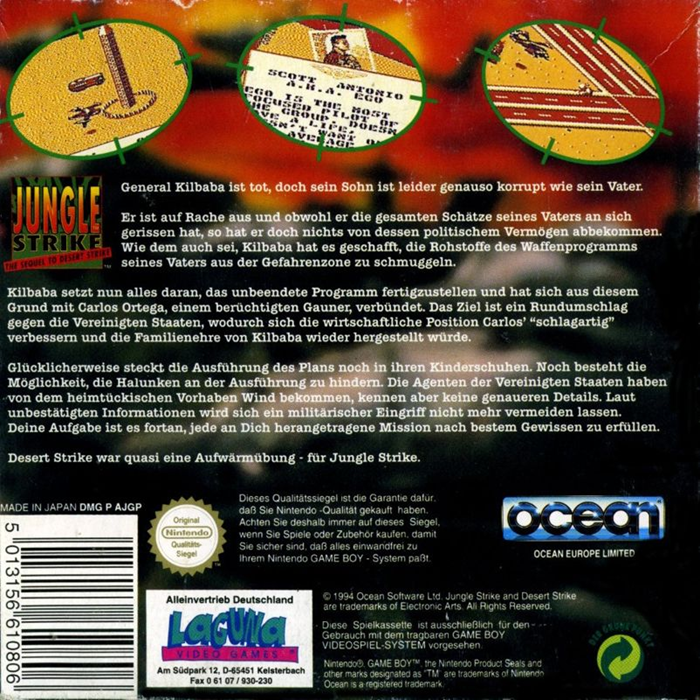 Jungle Strike — box-2D-back (DE)