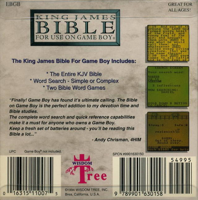 ZZZ(notgame):King James Bible — box-2D-back (US)