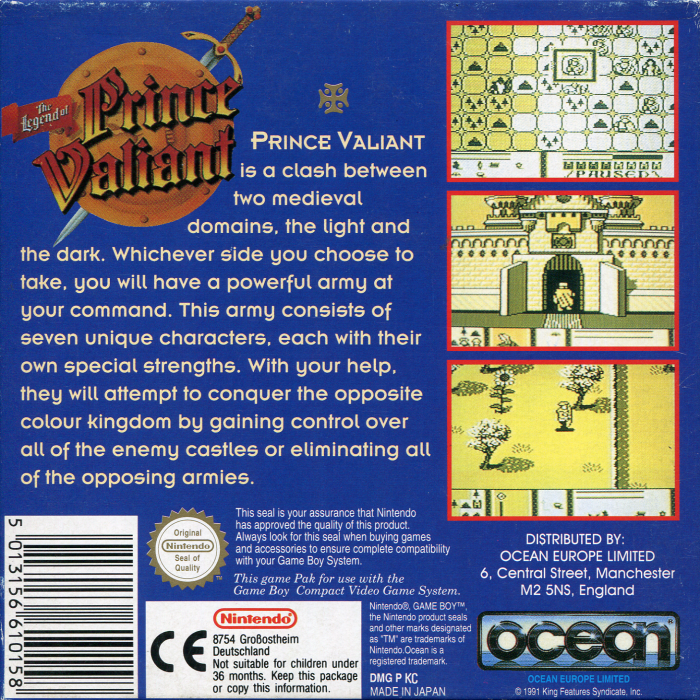 Legend Of Prince Valiant, The — box-2D-back (EU)