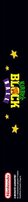 Kirby's Block Ball — box-2D-side (US)