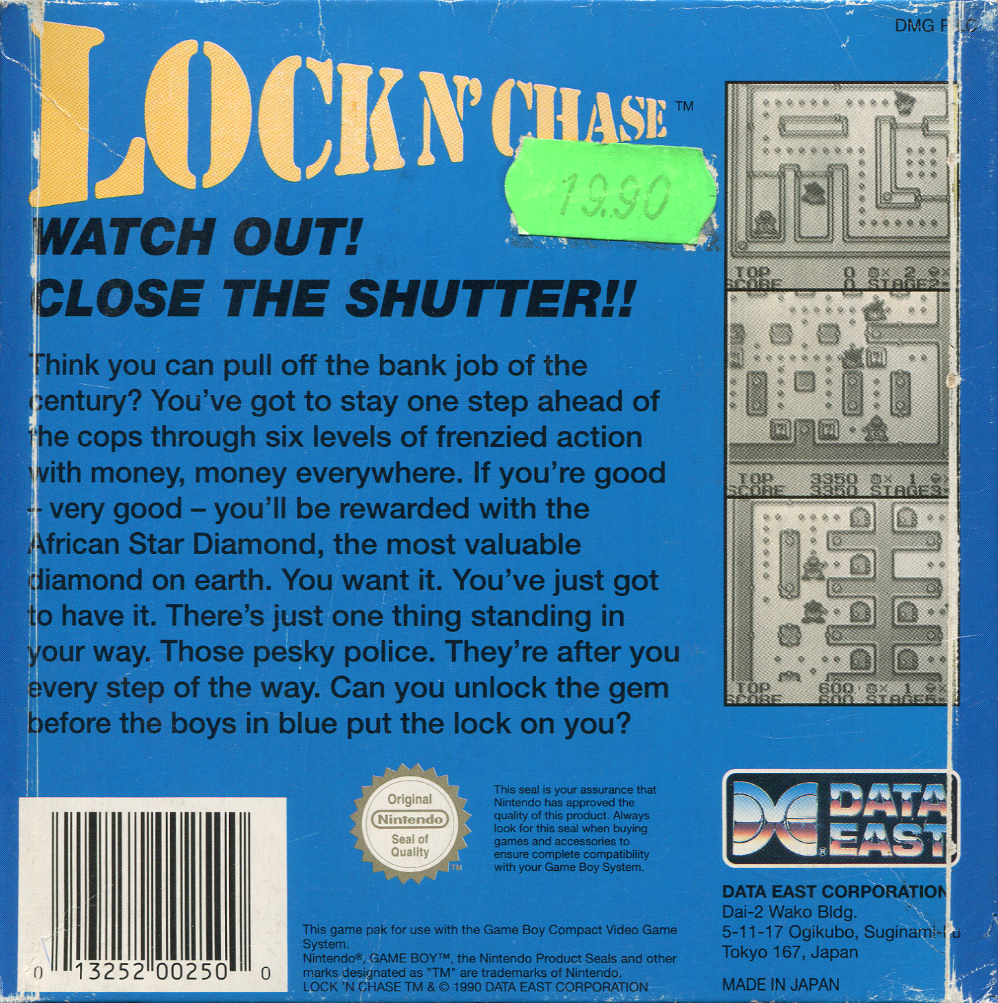 Lock n' Chase — box-2D-back (EU)