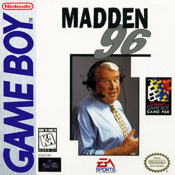 Madden '96 box art