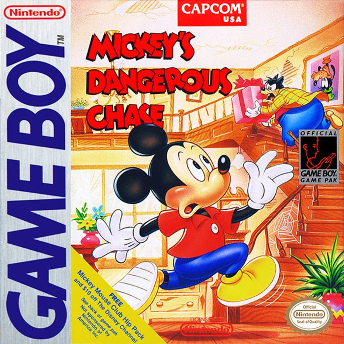 Mickey's Dangerous Chase box art