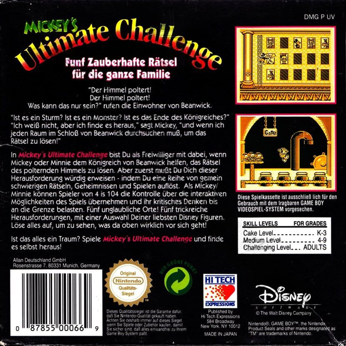 Mickey's Ultimate Challenge — box-2D-back (DE)