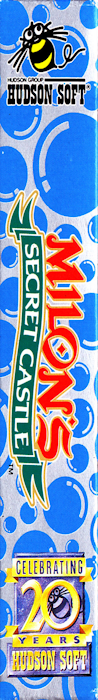 Milon's Secret Castle — box-2D-side (US)