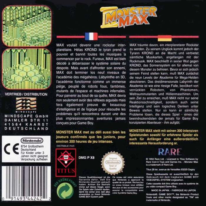 Monster Max — box-2D-back (EU)