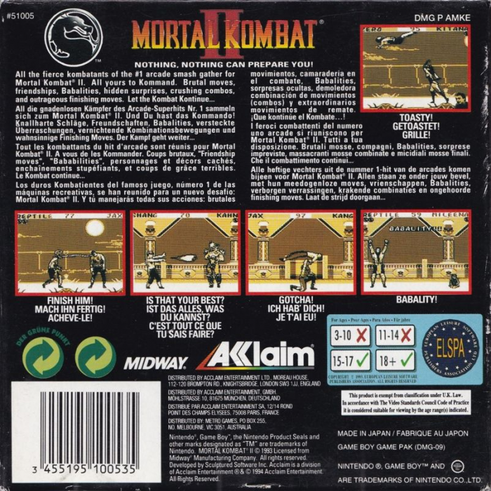 Mortal Kombat 2 — box-2D-back (EU)