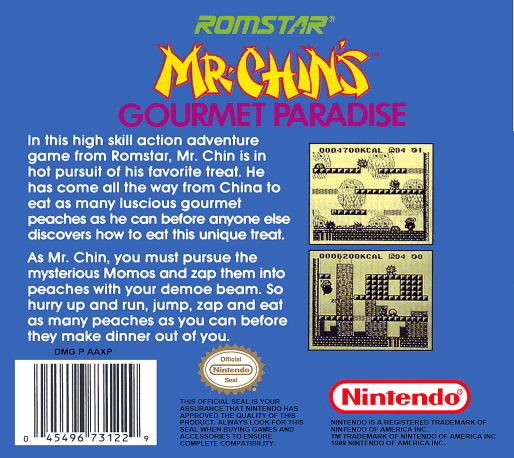 Mr. Chin's Gourmet Paradise — box-2D-back (US)