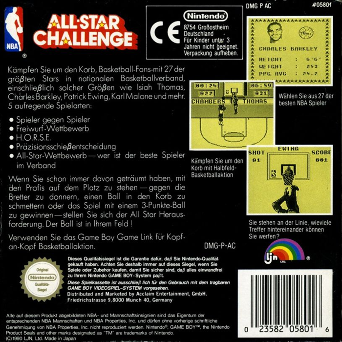 Nba All Star Challenge — box-2D-back (DE)