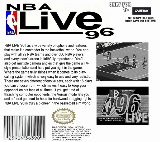 Nba Live 96 — box-2D-back (US)