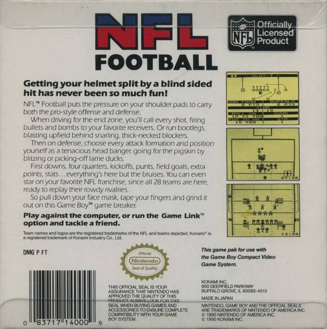 Nfl Football — box-2D-back (US)