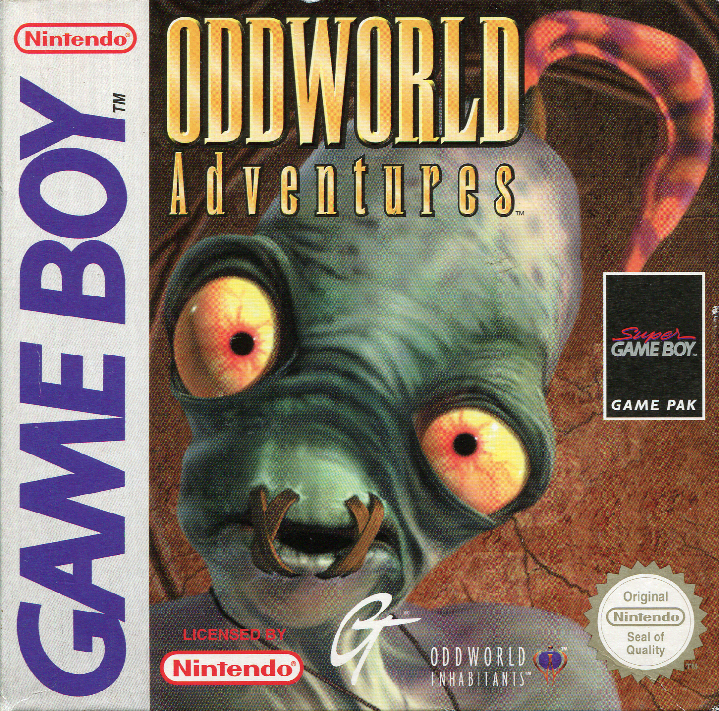 Oddworld Adventures — box-2D (EU)