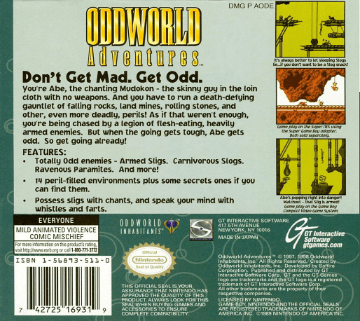 Oddworld Adventures — box-2D-back (US)