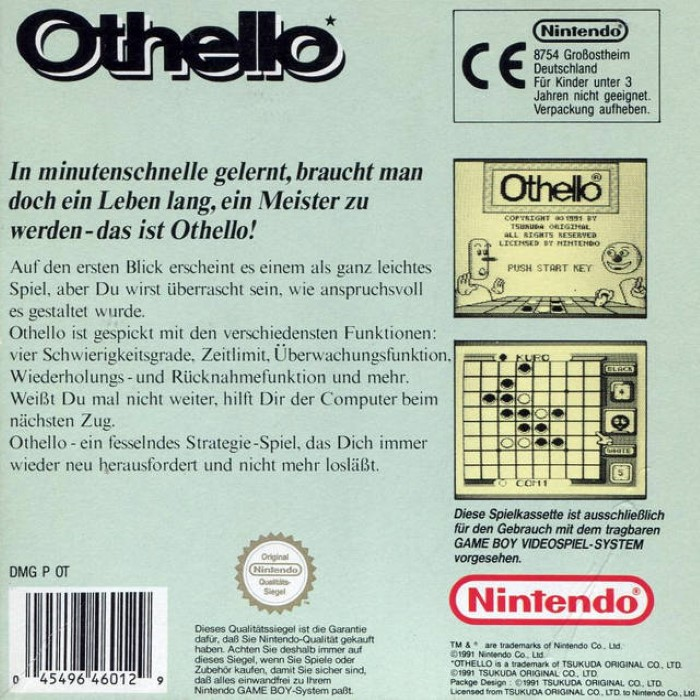 Othello — box-2D-back (DE)