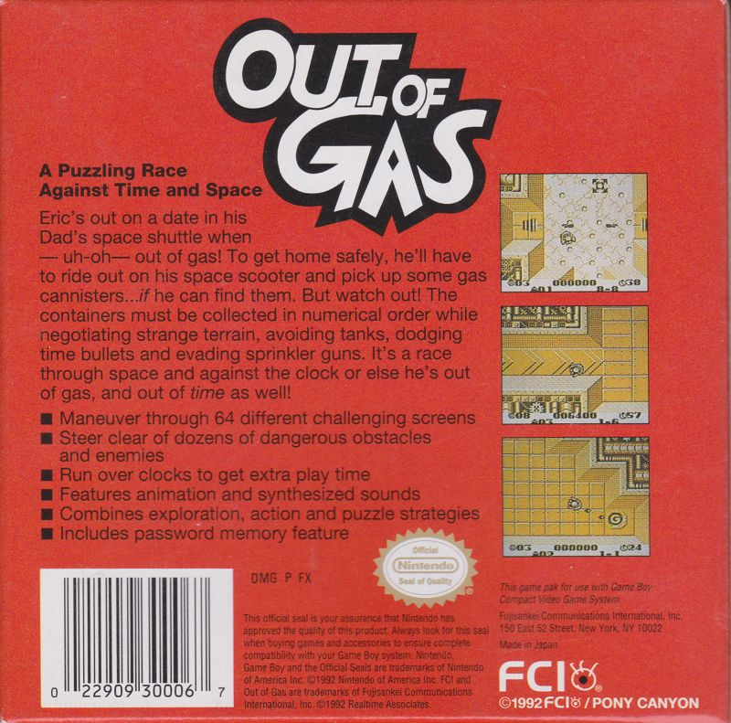 Out Of Gas — box-2D-back (US)