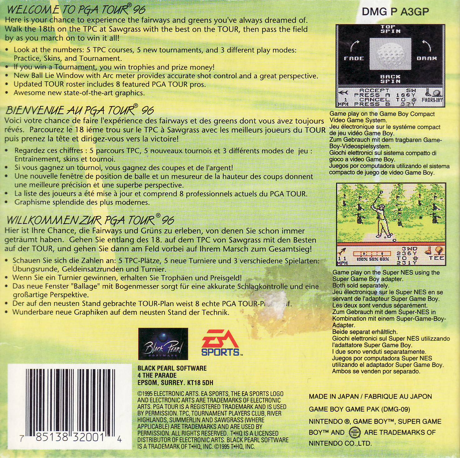Pga Tour 96 — box-2D-back (EU)