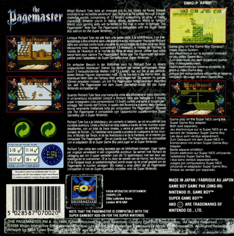 Pagemaster, The — box-2D-back (EU)