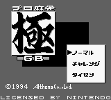 Pro Mahjong Kiwame Gb — sstitle (WOR)