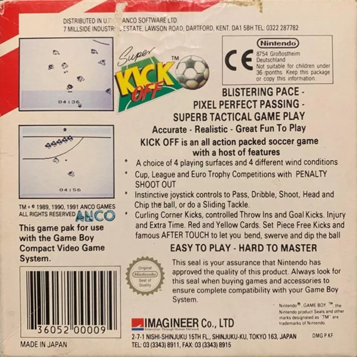 Pro Soccer — box-2D-back (EU)