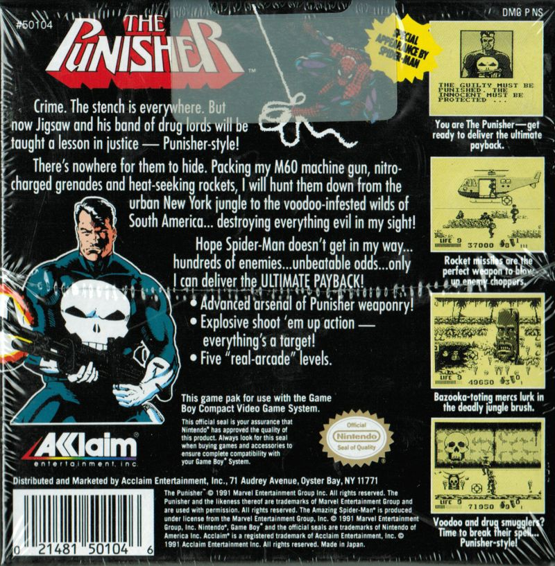 Punisher, The - The Ultimate Payback — box-2D-back (US)