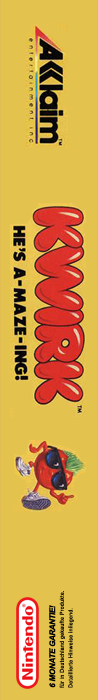 Kwirk : He's A-maze-ing! — box-2D-side (US)