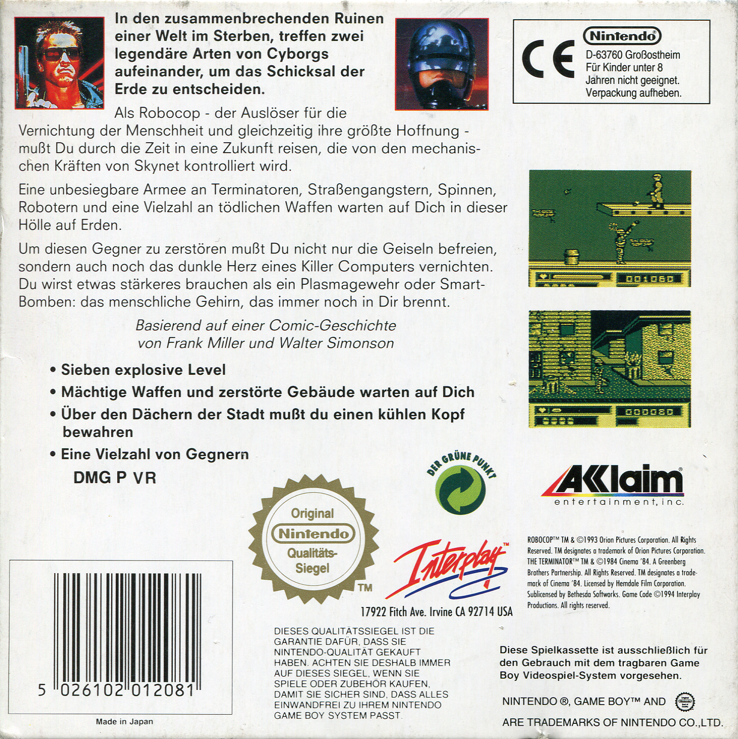 Robocop Vs. The Terminator — box-2D-back (EU)