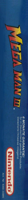 Mega Man III — box-2D-side (DE)
