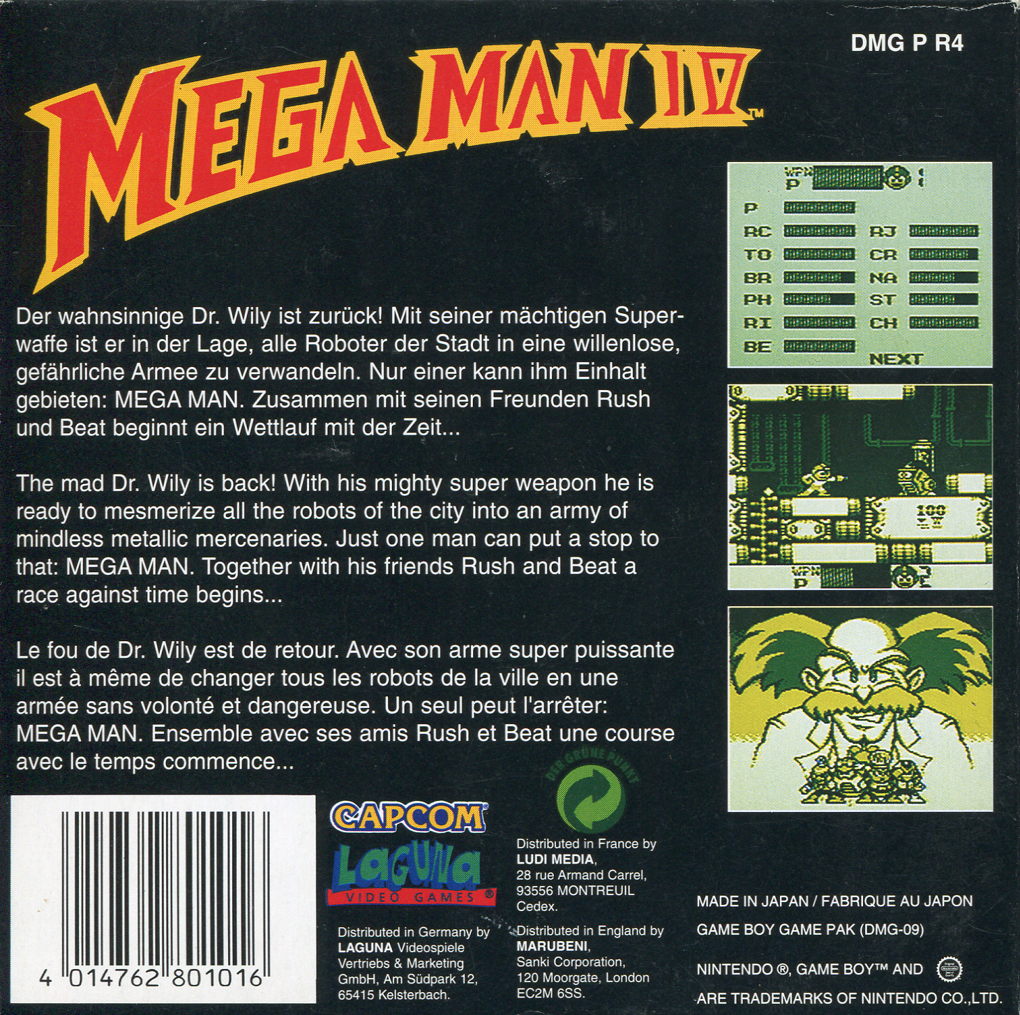 Mega Man 4 — box-2D-back (EU)
