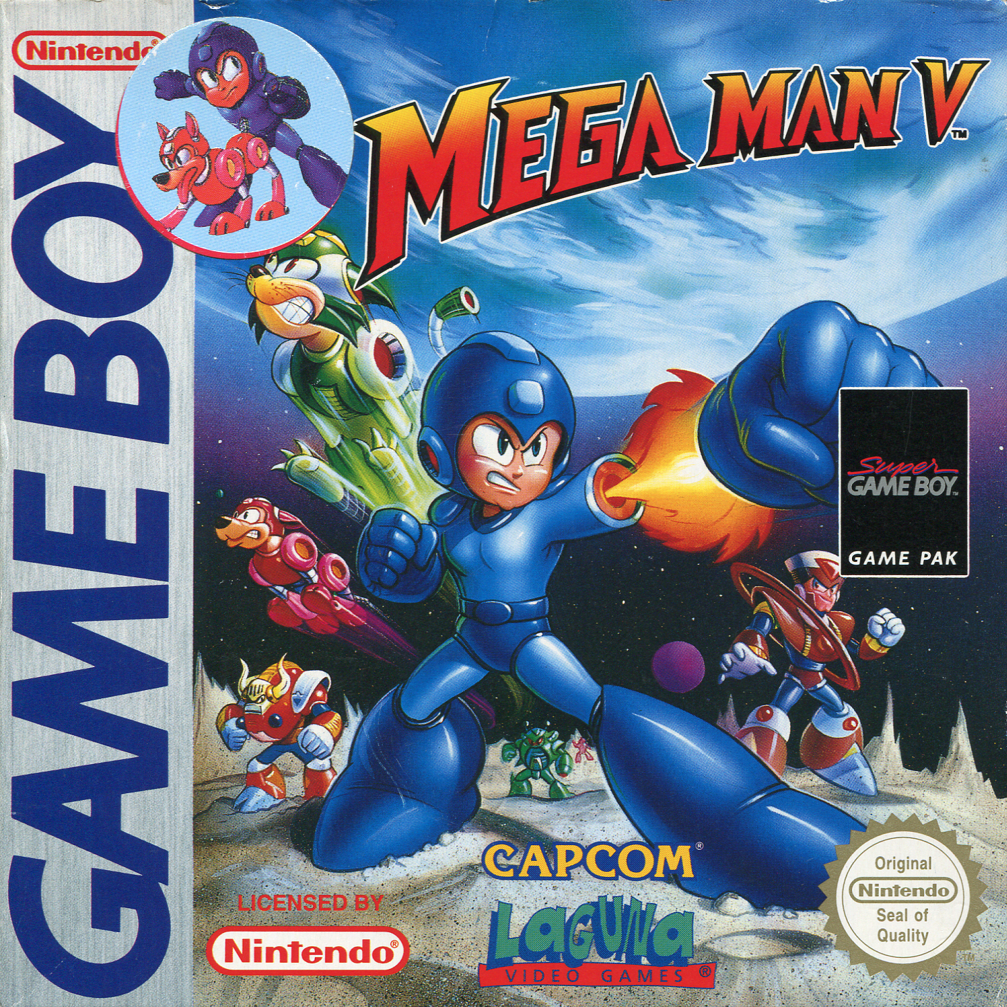 Mega Man V — box-2D (EU)