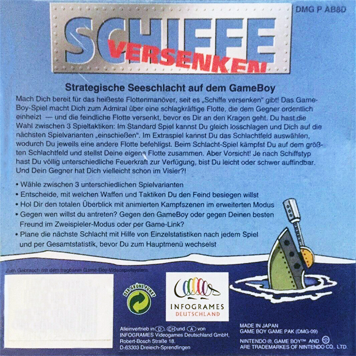 Sea Battle — box-2D-back (DE)