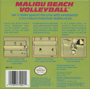 Malibu Beach Volleyball — box-2D-back (US)