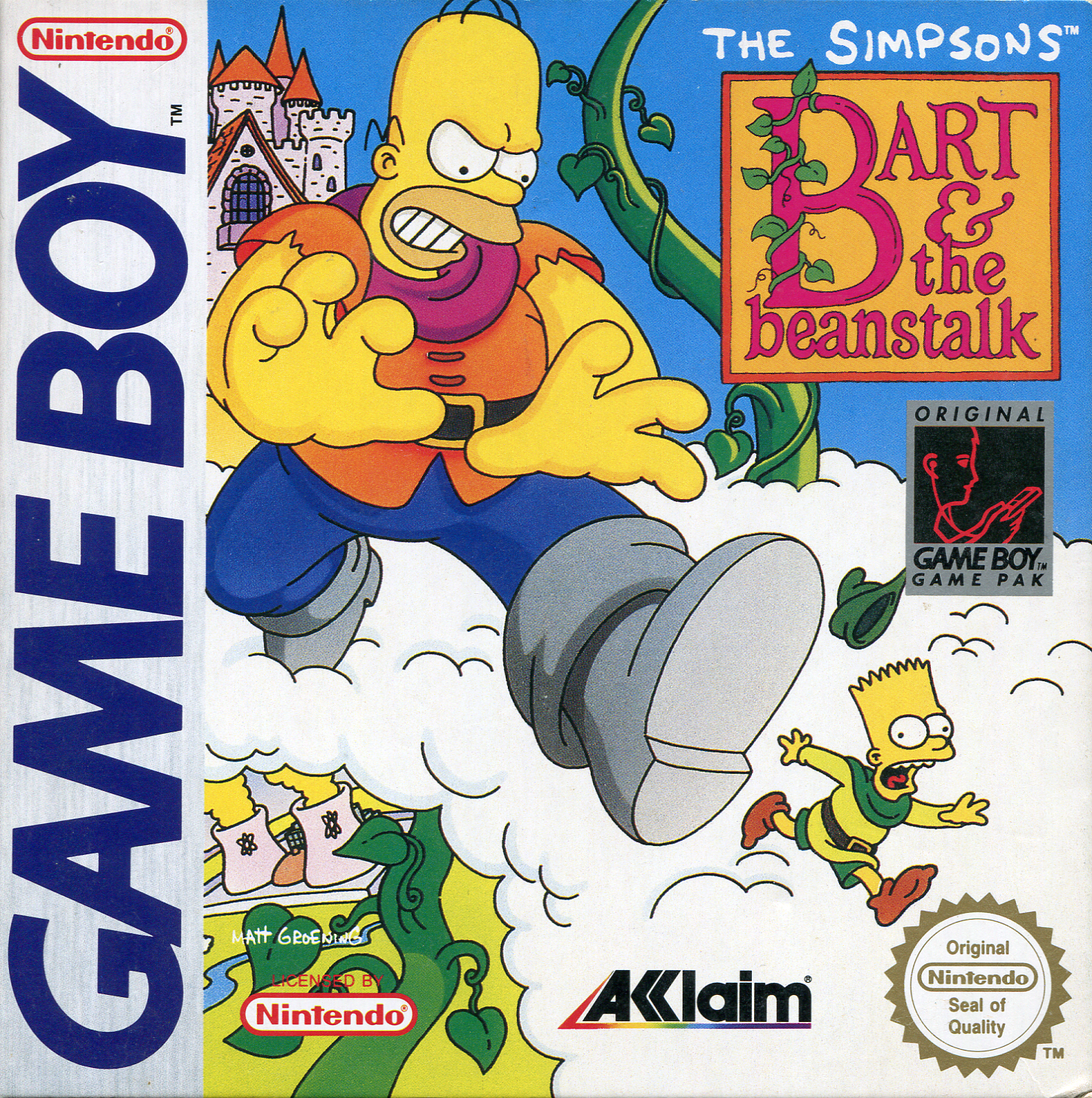 The Simpsons : Bart & the Beanstalk — box-2D (EU)