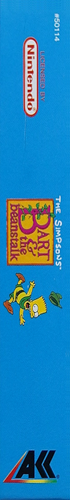 The Simpsons : Bart & the Beanstalk — box-2D-side (US)