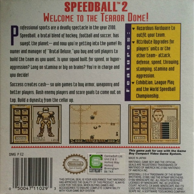 Speedball 2 - Brutal Deluxe — box-2D-back (EU)