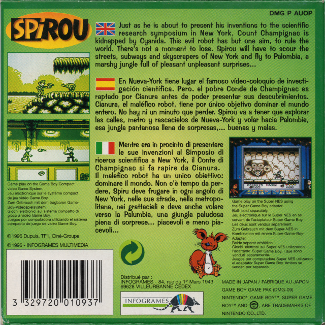 Spirou — box-2D-back (EU)