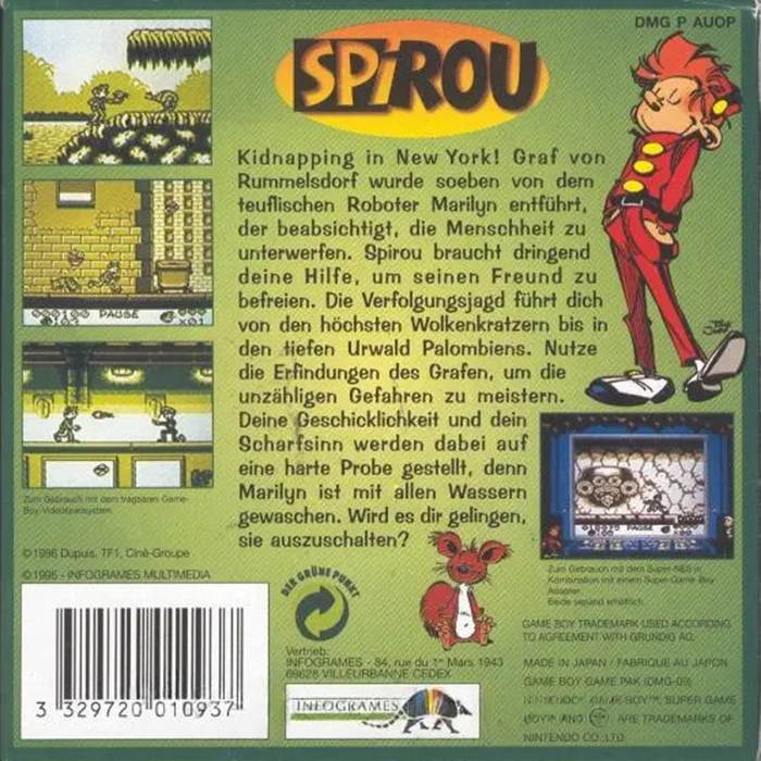 Spirou — box-2D-back (DE)
