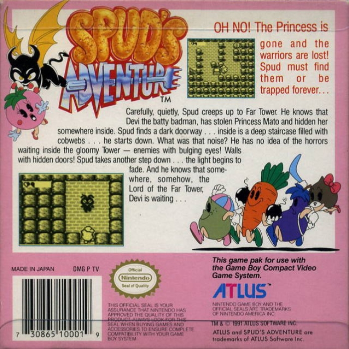 Spud's Adventure — box-2D-back (US)