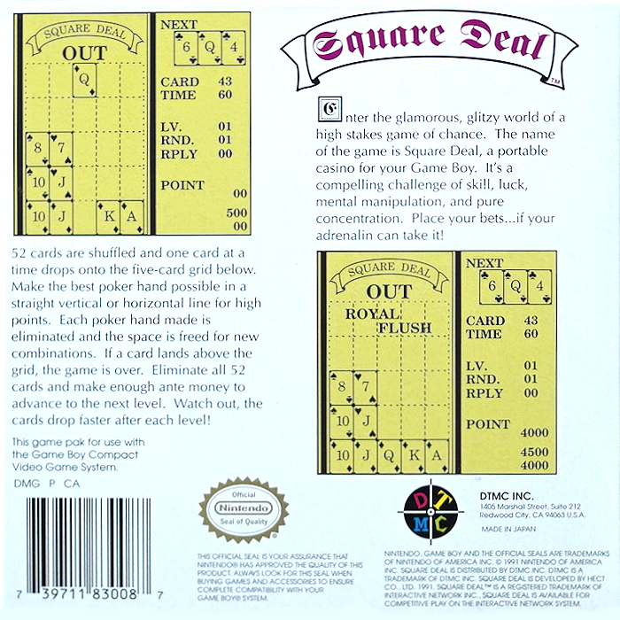 Square Deal — box-2D-back (US)