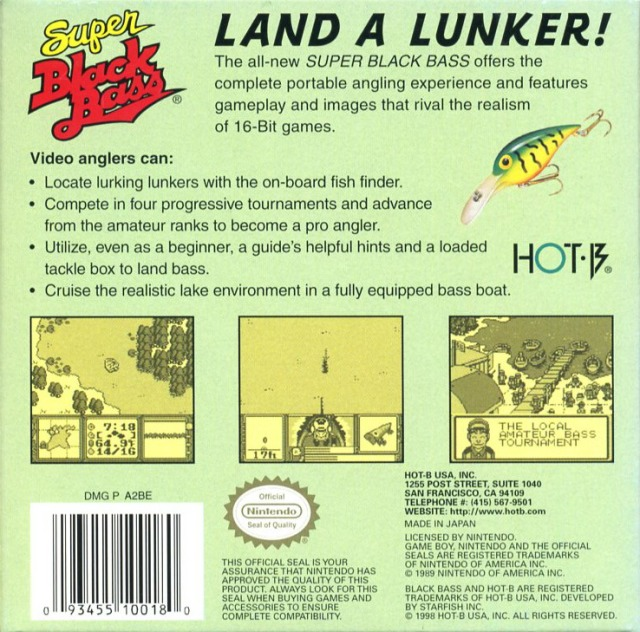 Super Black Bass — box-2D-back (US)