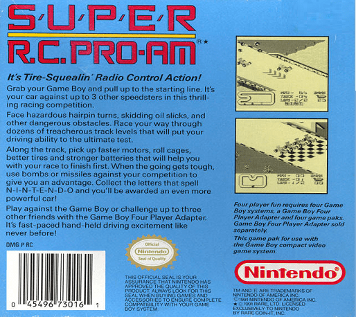 Super R.C. Pro-Am — box-2D-back (US)