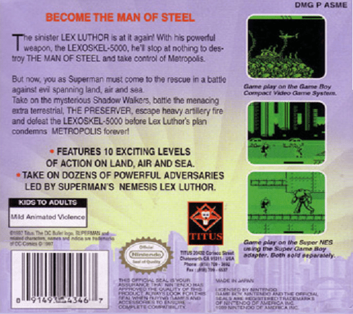 Superman — box-2D-back (US)