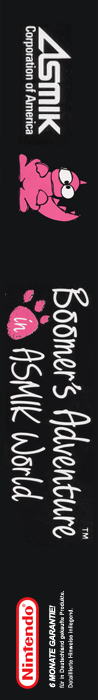 Boomer's Adventure In Asmik World — box-2D-side (US)