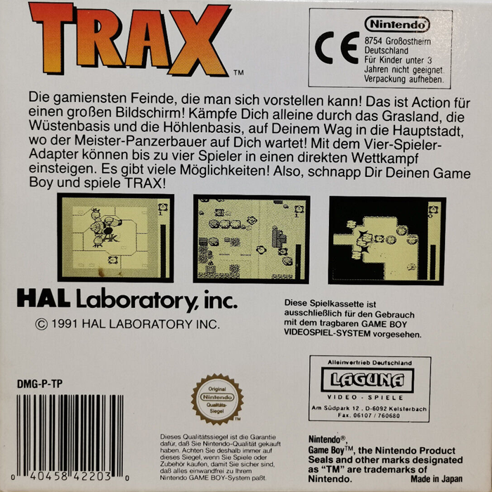 Trax — box-2D-back (DE)