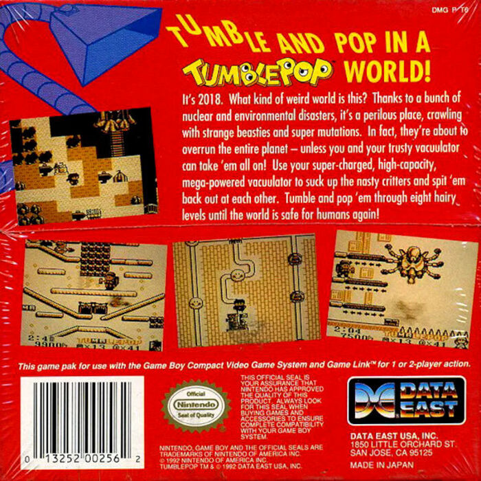 Tumble Pop — box-2D-back (US)