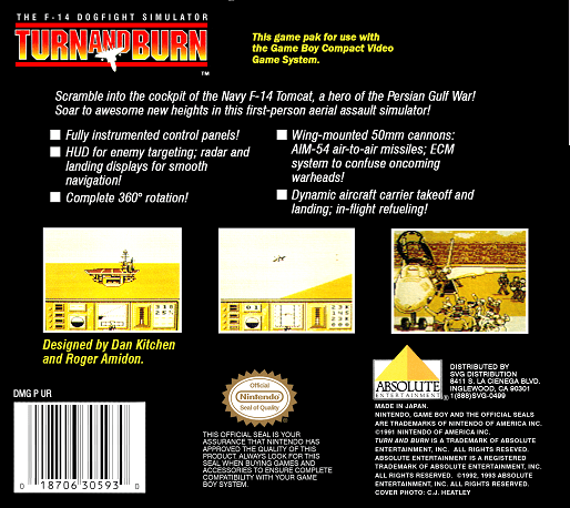 Turn And Burn — box-2D-back (US)