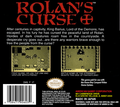 Rolan's Curse — box-2D-back (US)