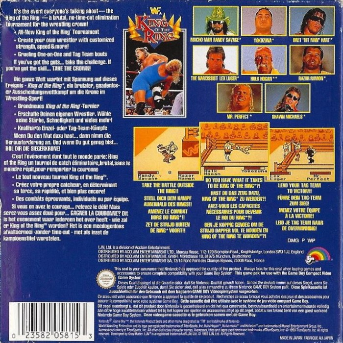 WWF King of the Ring — box-2D-back (DE)